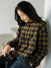 Loose Comfortable Plaid Shirt